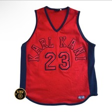 Karl Kani Jeans 1993 Basketball Mesh Jersey – Red/Navy – Size XL