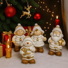 Weihnachtsdeko 4er Set Figuren
