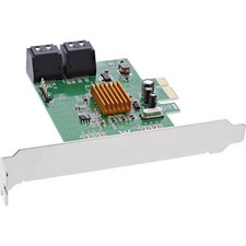 InLine® Schnittstellenkarte, 4x SATA 6Gb/s, mit 4x SATA, PCIe 2.0 (PCI-Express)
