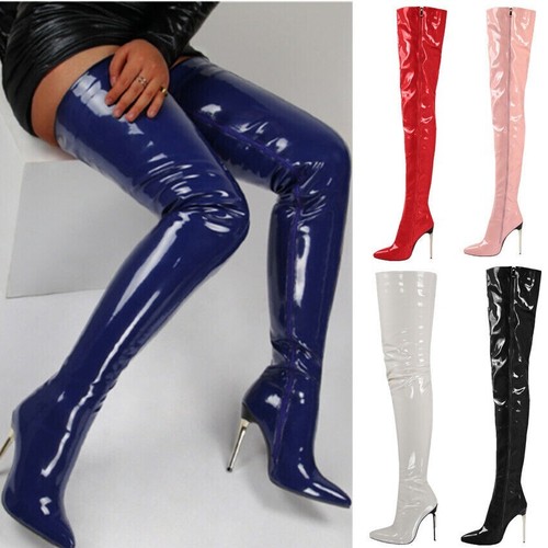 Damen over knee stiefel - over,