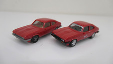 Herpa 1:87 - 2x Ford Capri III - rot: 1x Chassis silbern, 1x schwarz "2006" (W4)
