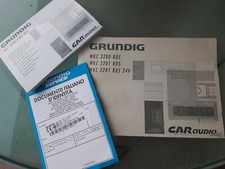 Bedienungsanleitung Autoradio Grundig WKC 3200 RDS deutsch komplett Set 