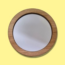 Spiegel mit holzrahmen - mit,