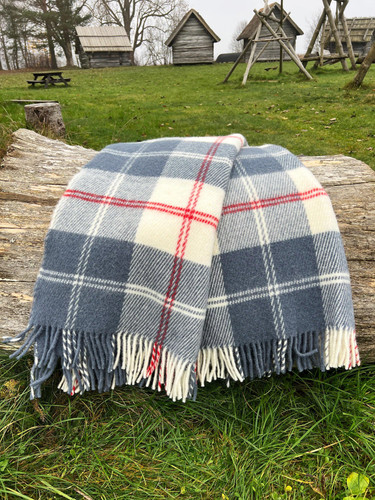 Klippan wolldecke stahlblau - klippan,