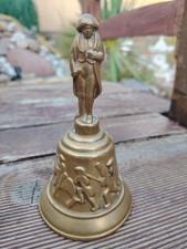 Alte Messing-Tischglocke mit Napoleon-Figur - Schlacht von Waterloo – Vintage