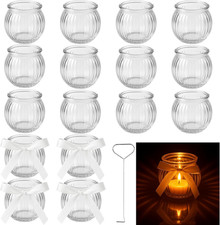 Teelichthalter Glas Set mit