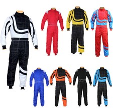 Erwachsene Kart Rennen Rallye Anzüge Overall Poly Baumwolle One Piece Kartanzug Neu 