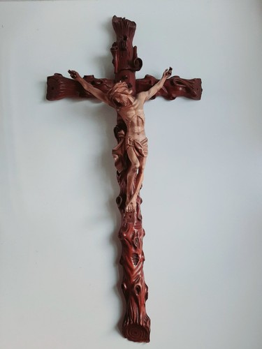 Antikes kruzifix kreuz - kruzifix, mit