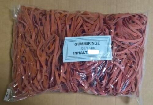 200 gramm gummiringe - rot, 120