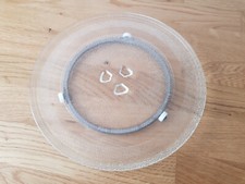 Mikrowellenteller 24,5 cm Teller Glasteller Glasplatte Rund für Mikrowelle