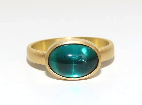 Indigolith turmalin ring 750 - turmalin,
