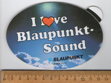 alter Aufkleber :   I love Blaupunkt-Sound    Bosch-Gruppe