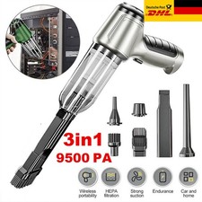 95000Pa Kabellos Mini Handstaubsauger Nass & Trocken Akku Für Auto Büro Haus Neu