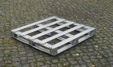 10 Einweg-Paletten verzinktes Stahlblech f. Brennholz-Lagerung, Hochbeet-Bau...