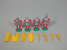 STECKIS: Ritter mit Armbrüsten D/EU 1987 - Komplettsatz silber/rot/gelb+ocker