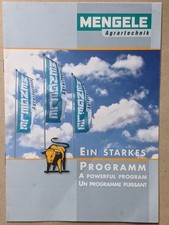 MENGELE Programm Muldenkipper Ladewagen Maishäcksler Prospekt Traktor Schlepper