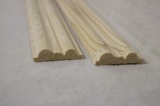 (a55)  1Stk 100cm Profilleiste Fichte/Tanne gez. 11x39mm Zierleisten Holzleisten