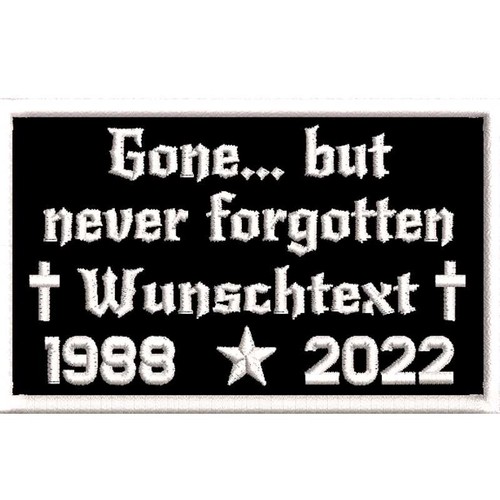 Trauer patch never - trauer, forgotten