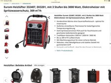 Heizlüfter 3000 Watt 230V