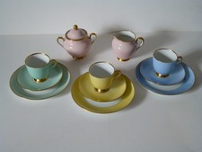 Fürstenberg Jazz  3 Gedecke + Zuckerdose u. Milchkännchen Porzellan Vintage