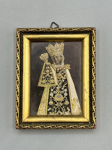 Antikes kleines madonna bild - antikes,