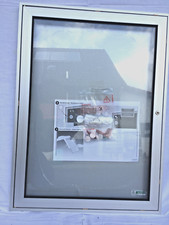 WSM Schaukasten SW4003 DIN A2 hochformat, Sicherheitsschloss, outdoor wetterfest