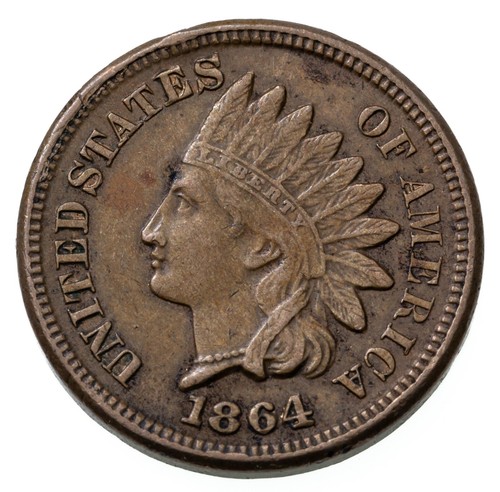 1864 indianer cent extra - 1864,