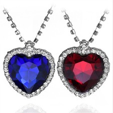 Modefilm Titanic Heart of the Ocean Halskette Party Schmuck Geschenk 