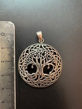 Lebensbaum (Yggdrasil) großer Anhänger Silber 925, Neu