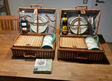 Villeroy Picknickkorb Koffer French Garden Thermoskanne Teller Becher Emaille