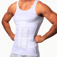 Männer Kompressionsweste Body Shaper Bauchweg Unterhemd Taillentrainer Shapewear