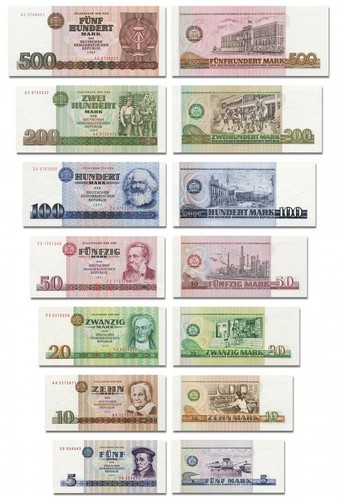 Sätze ddr geldscheine 1971 - 2,