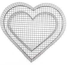 Grabschmuck herz gitter - grabschmuck,
