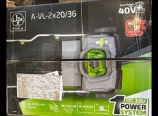 LUX Tools Akku-Vertikutierer A-VL-2x20 Volt 4 Ah, 36 cm Arbeitsbreite, 40 V Twin