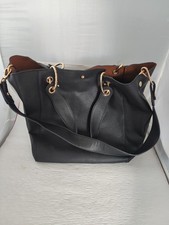 Handtasche schwarz Taschenset Shopper Schultertasche NEU 40 cm x 30 cm