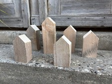 6 Holzhäuser unbehandelt