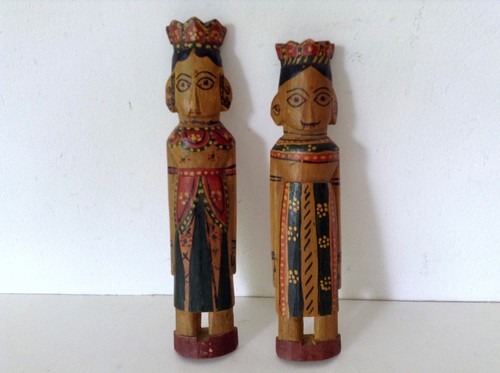 Holzpuppen paar indien - holzpuppen,