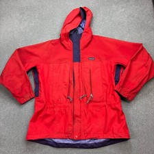VINTAGE Patagonia Jacke Erwachsene Large rot Torre Membran Kapuze Regenmantel...