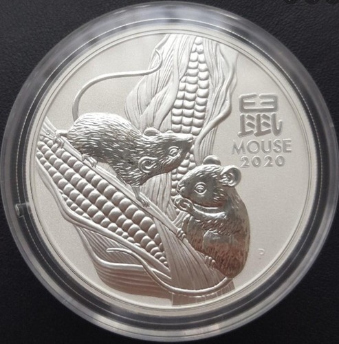 Lunar maus silber 2oz - 3,
