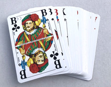 10 Skat Karten Spiele Großer Index in PVC Box Französisches Bild Marke ASS Neu