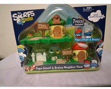 Schlümpfe Schlumpf - Set  OVP komplett 2013, Papa-Smurf & Brainy