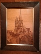 Bild Holz Intarsien Vintage