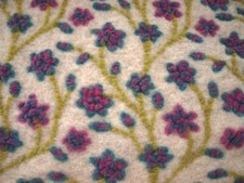 Musterwalk Blumen pink-blau