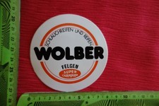 Alter Aufkleber Verkehr WOLBER