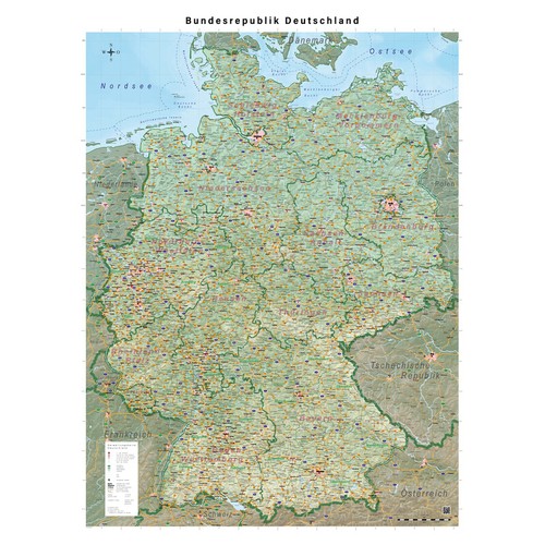 Geometro landkarte deutschland - geometro,