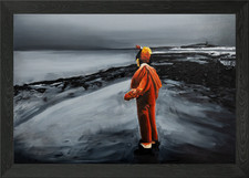 Clown in einer Landschaft