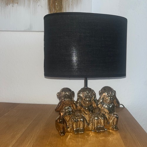 Tischlampe affen goldfarben - affen,