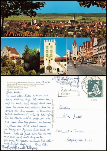 Ansichtskarte mindelheim - ansichtskarte,
