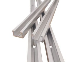 Aluminium C Profil M8, gebohrt