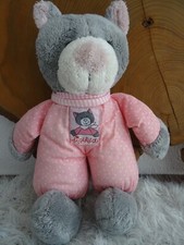 ?  Sigikid Vintage Katze Cati Baby Stofftier Plüschtier Kuscheltier  Rosa  ?
